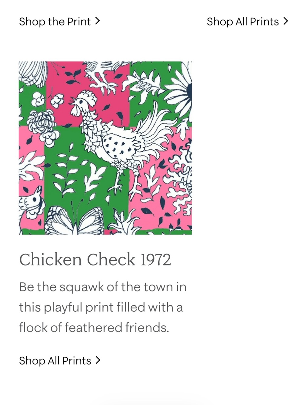Lilly Pulitzer maxi skirt in vintage vault print of Chicken Check. NWT - Picture 5 of 6